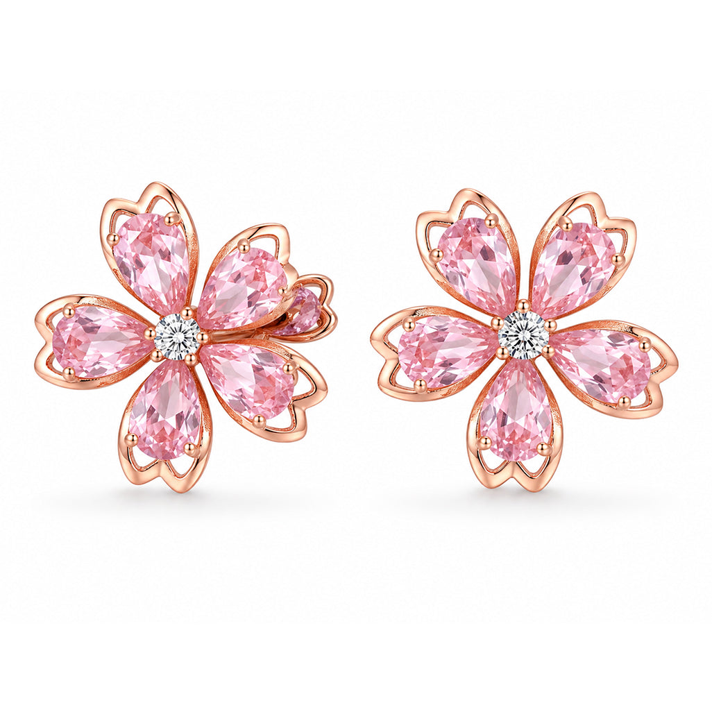 Cherry Bloom Flower Studs
