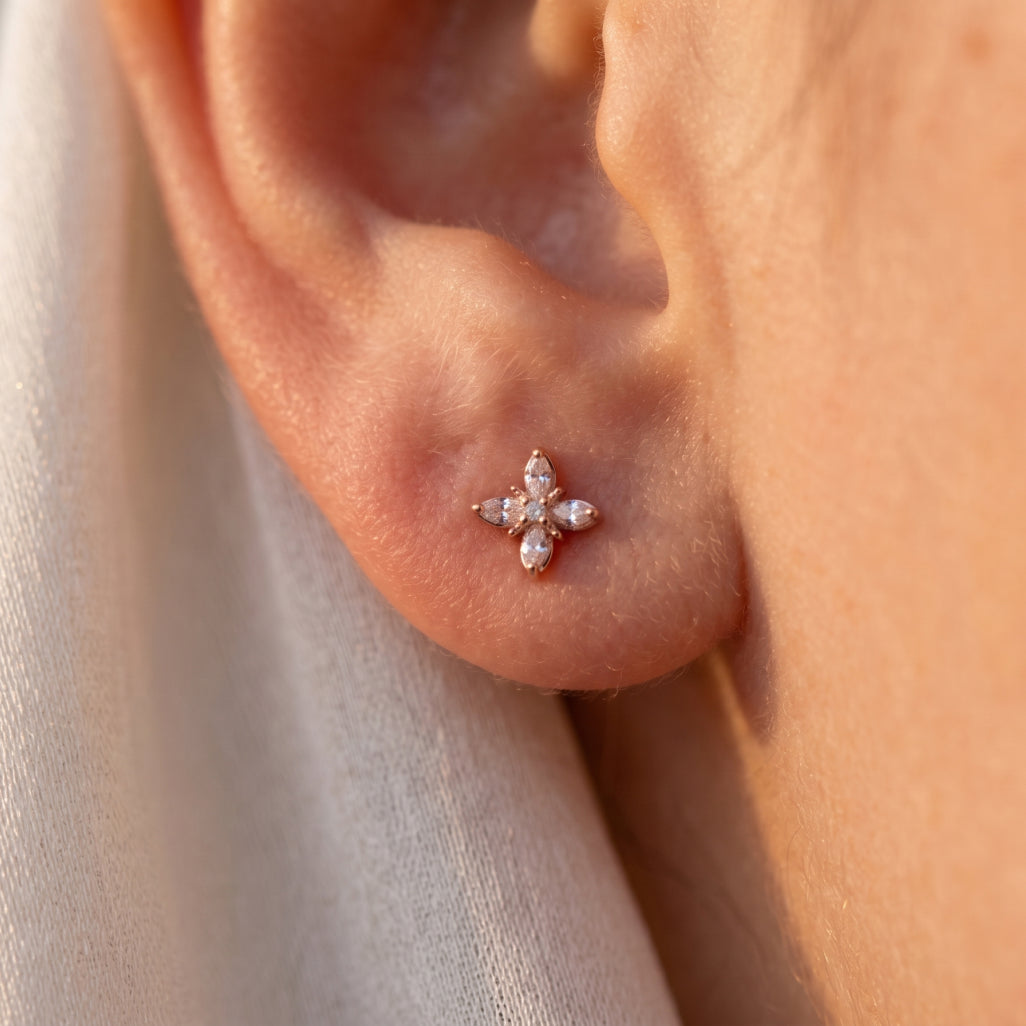 Petal Four Stud