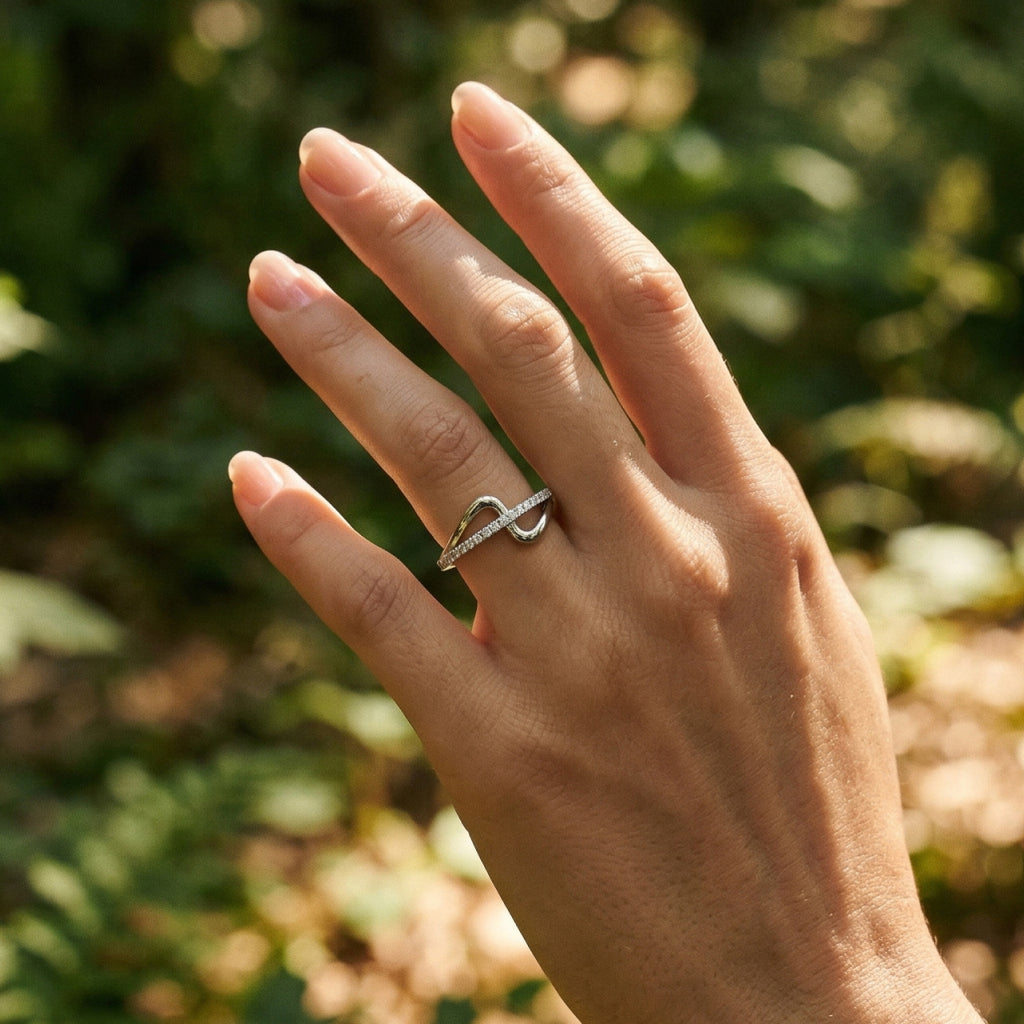 Open Frame Wrap Stone Ring