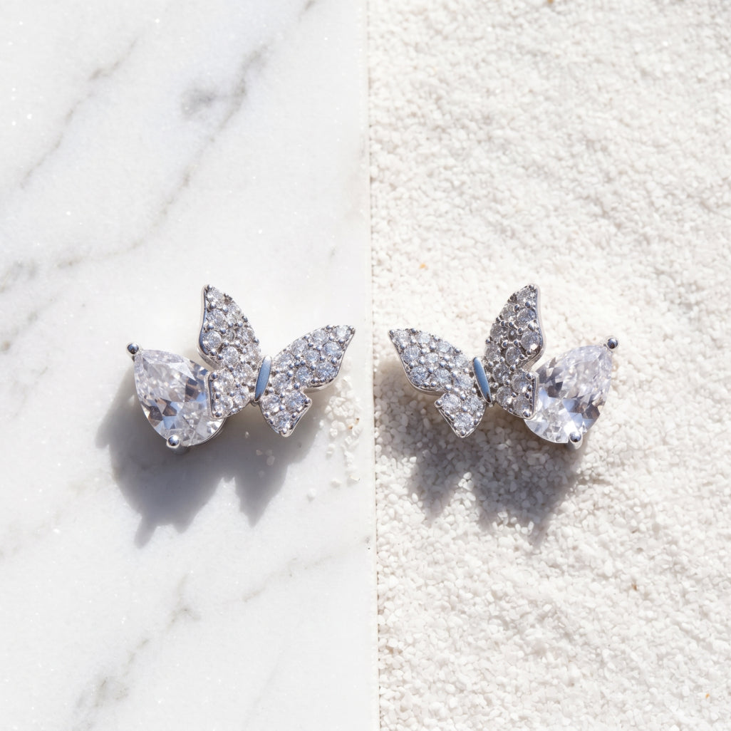 Blush Crown Stud Earrings
