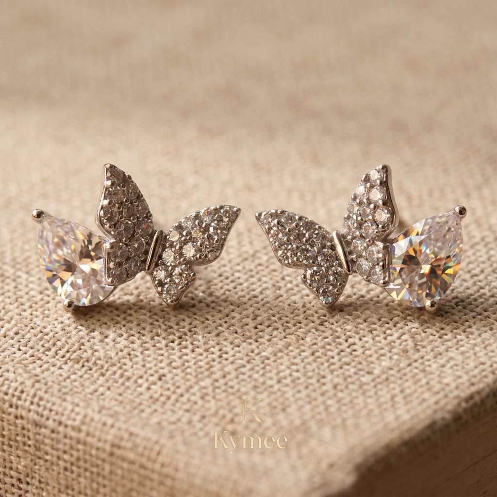 Blush Crown Stud Earrings