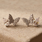 Blush Crown Stud Earrings