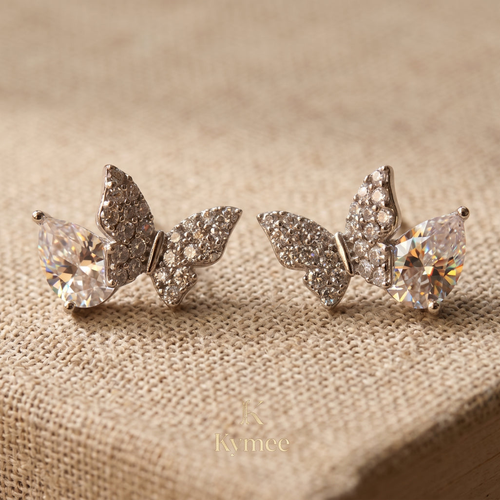 Blush Crown Stud Earrings