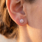 Quatrefoil Cross Studs