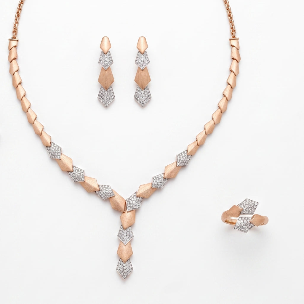 Geometric Kite Link Jewellery Set