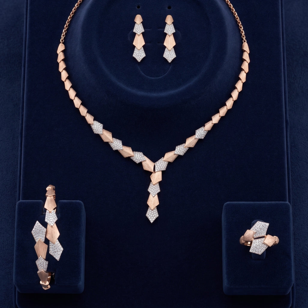 Geometric Kite Link Jewellery Set
