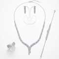 Chevron Spine Moissanite Jewellery Set