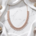 Pave Pear Drop Moissanite Necklace