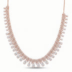 Pave Pear Drop Moissanite Necklace