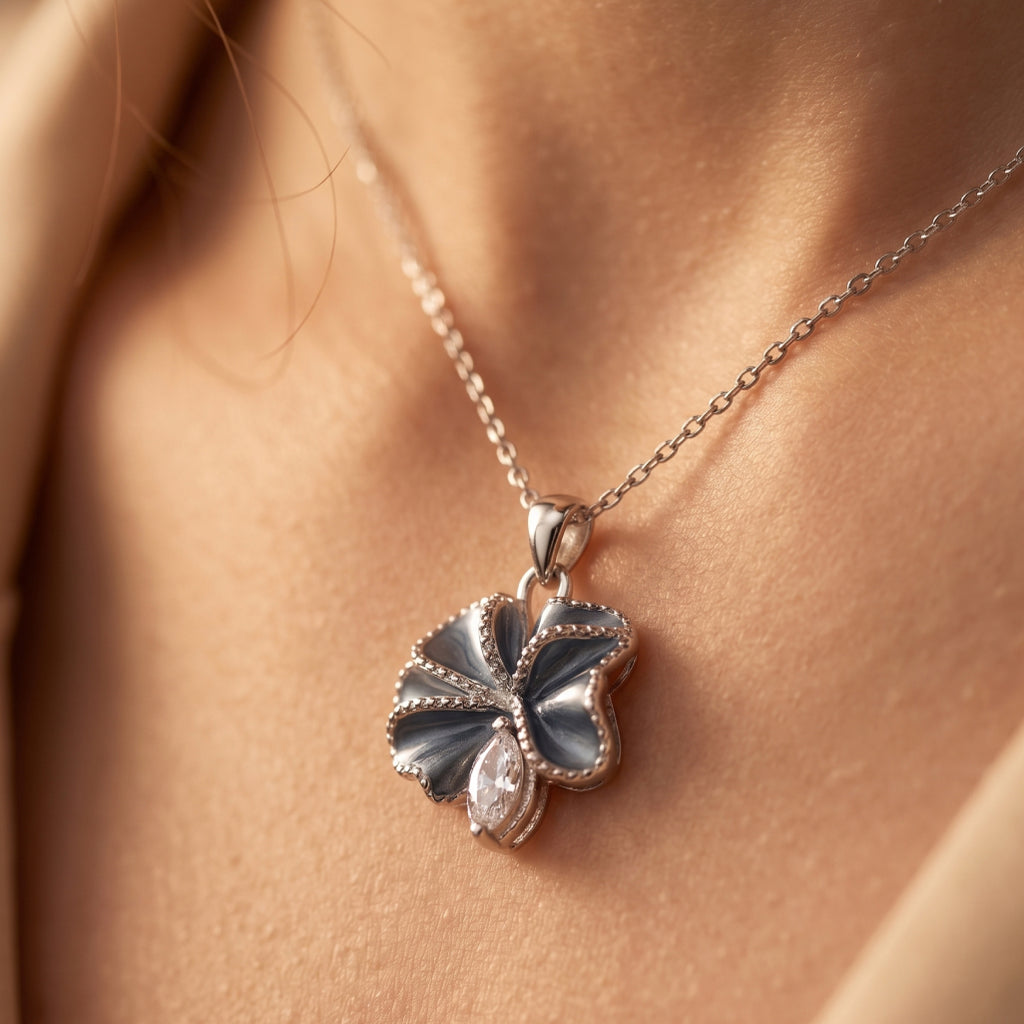 Pearl Leaf Necklace