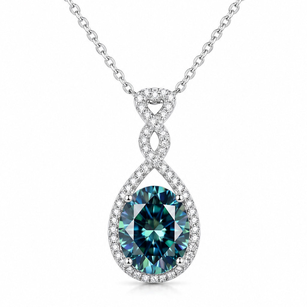 Teal Drop Necklace