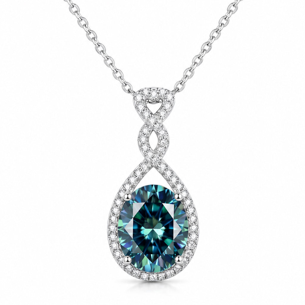 Teal Drop Necklace