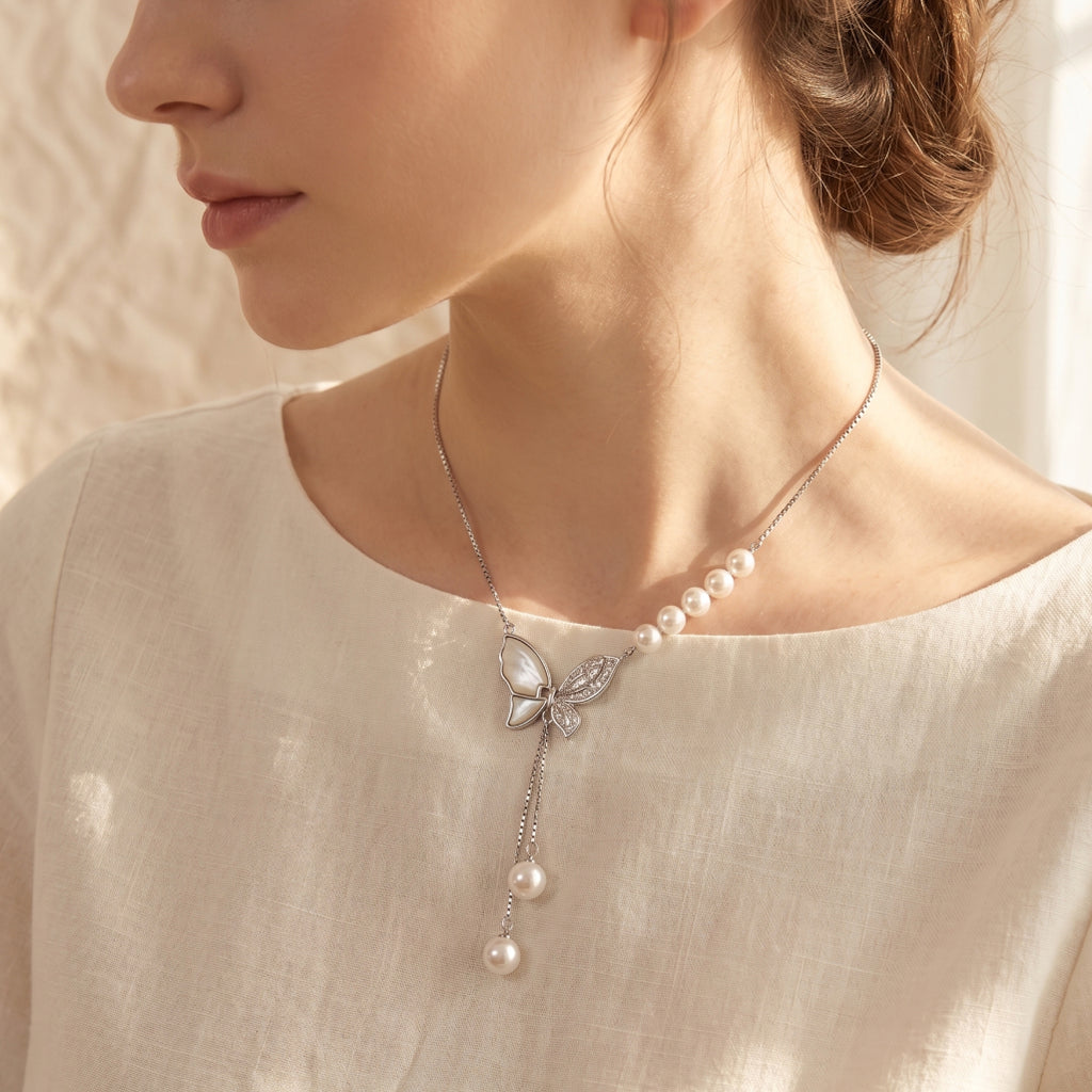 Swan Stone Necklace