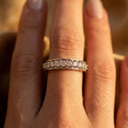 Scallop Edge Full Circle Ring 925 Silver