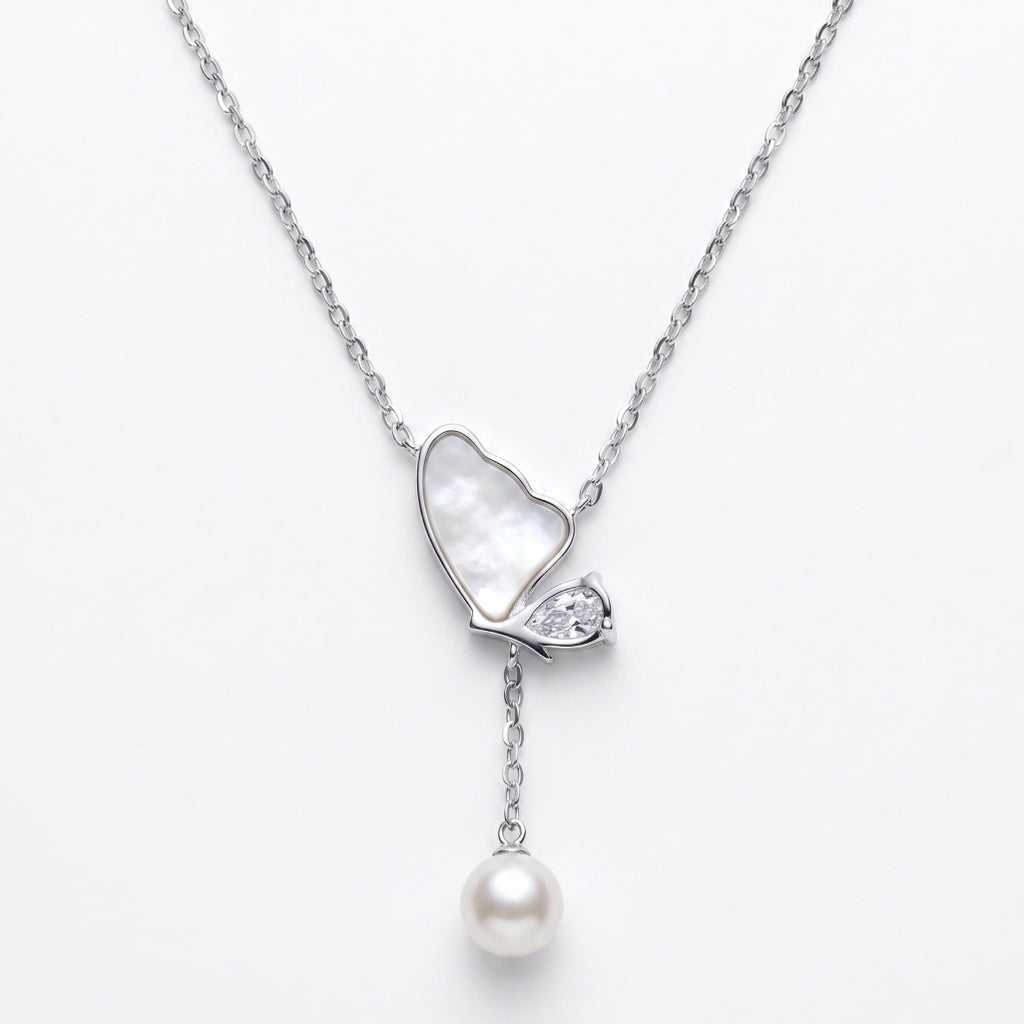 Pearl Fan Necklace