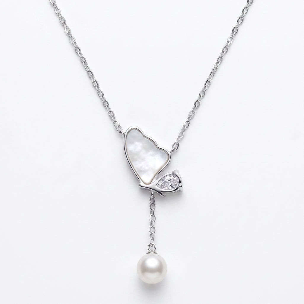 Pearl Fan Necklace