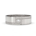 Milgrain Solitaire Band Ring