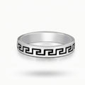 Greek Key Band Ring
