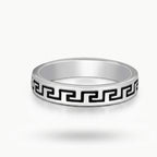 Greek Key Band Ring