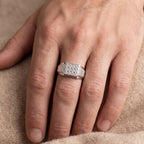 Grid Signet Ring