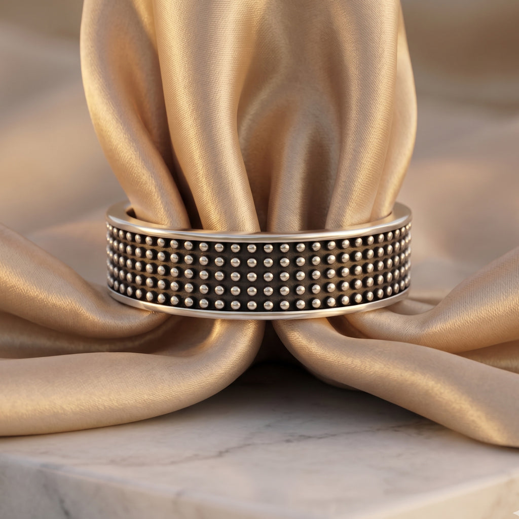 Dot Matrix Band Ring