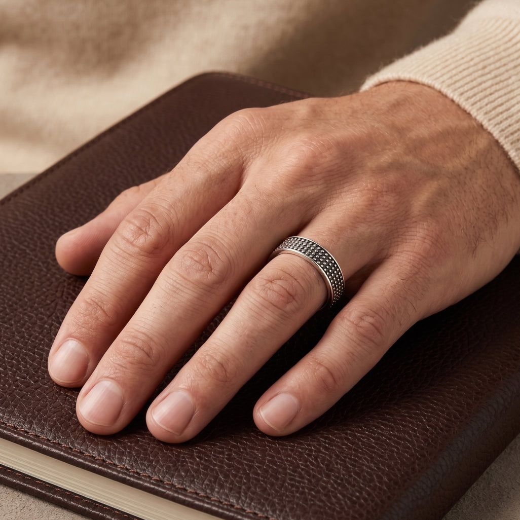 Dot Matrix Band Ring