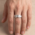 Dual Stone Band Ring