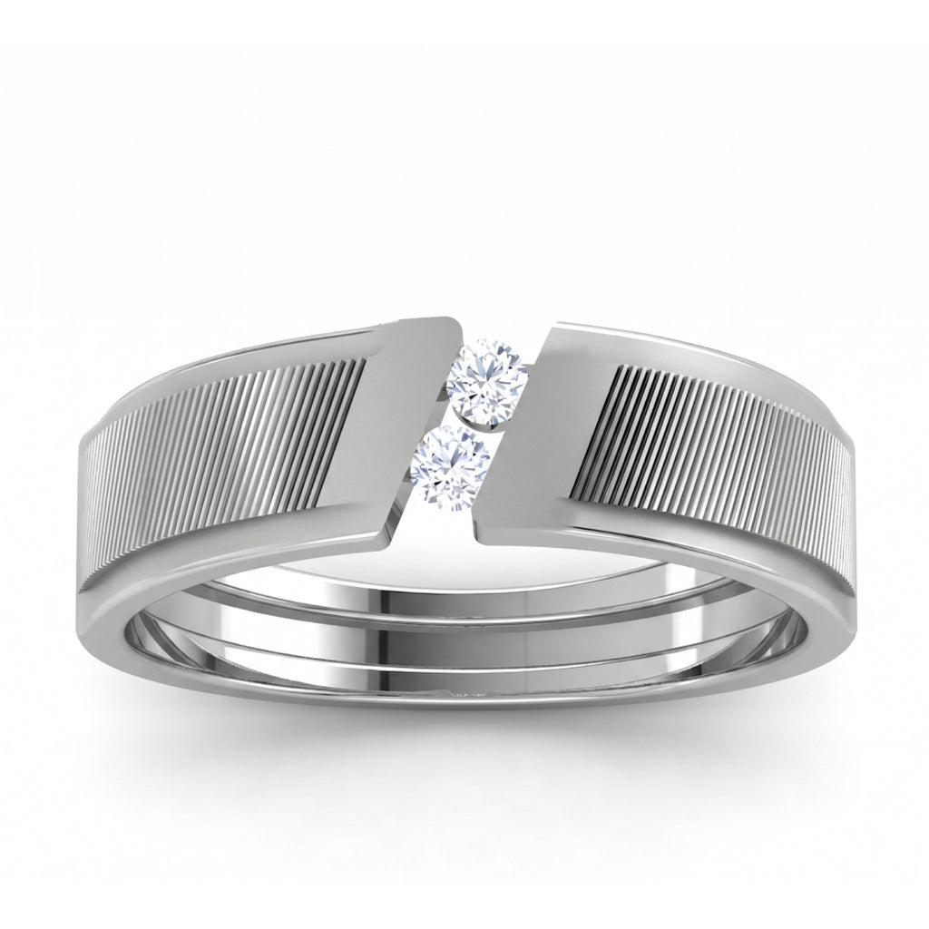 Dual Stone Band Ring