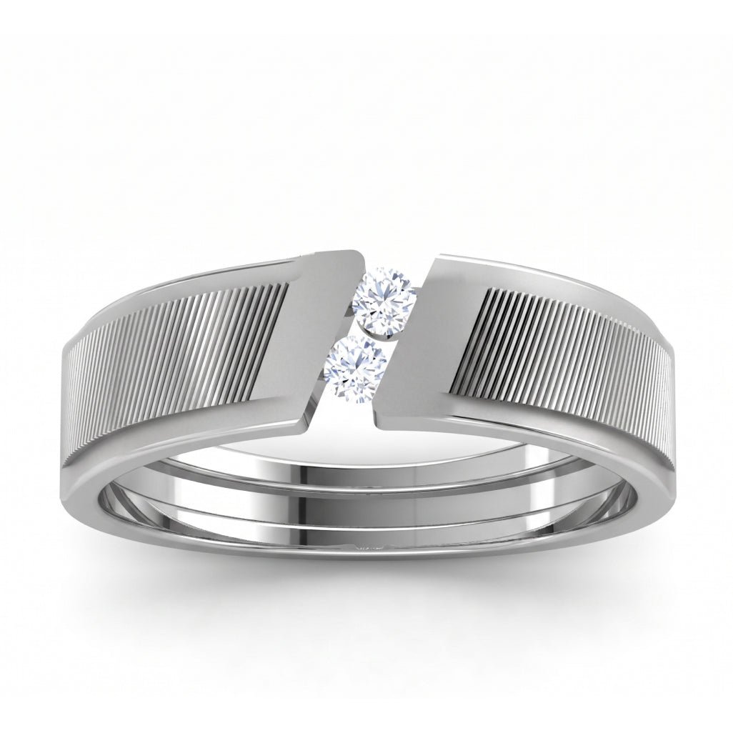 Dual Stone Band Ring