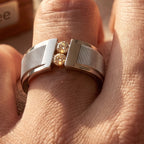 Dual Stone Band Ring