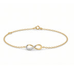 Gold Infinity Charm Bracelet