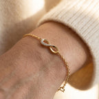 Gold Infinity Charm Bracelet