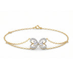 Gold Infinity Bow Bracelet