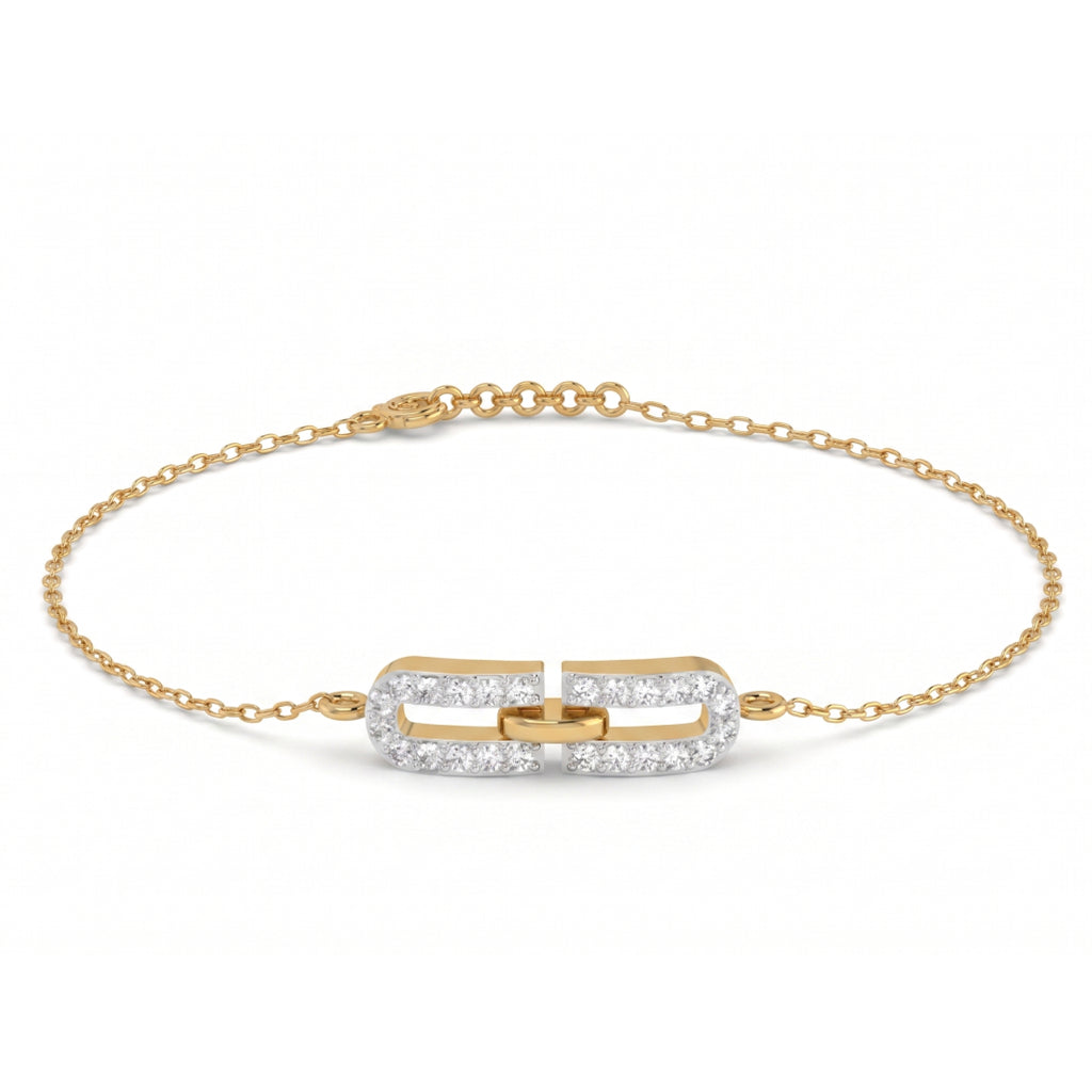 Gold Double Link Bracelet
