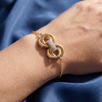 Gold Linked Knot Bracelet