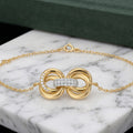 Gold Linked Knot Bracelet