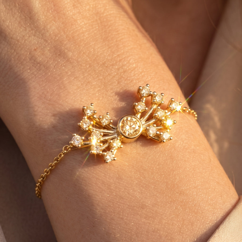 Gold Starburst Bracelet