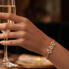 Gold Diamond Frame Bracelet