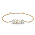 Gold Diamond Frame Bracelet