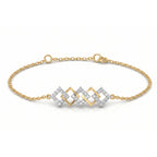 Gold Diamond Frame Bracelet