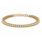 Gold Bezel Tennis Bracelet