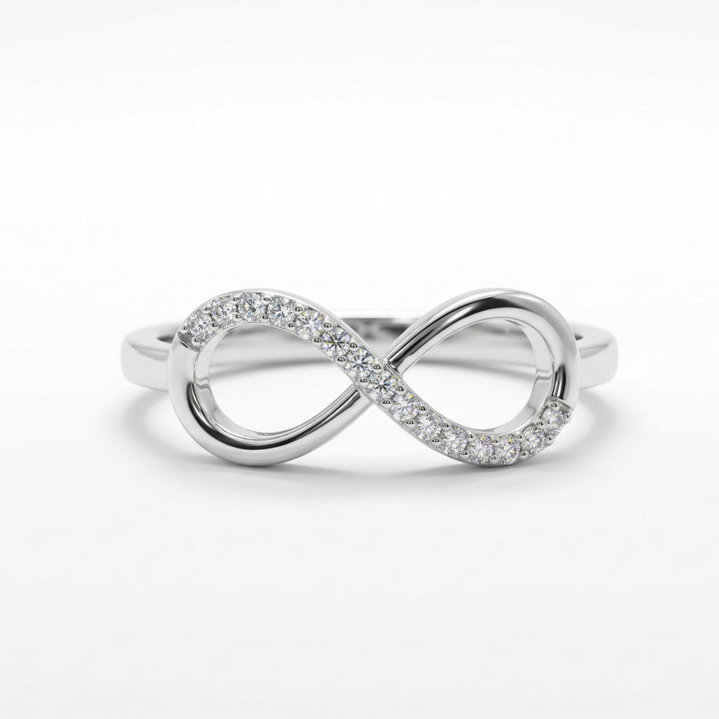 Infinity Band Ring 925 Silver