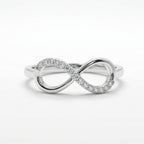 Infinity Band Ring 925 Silver