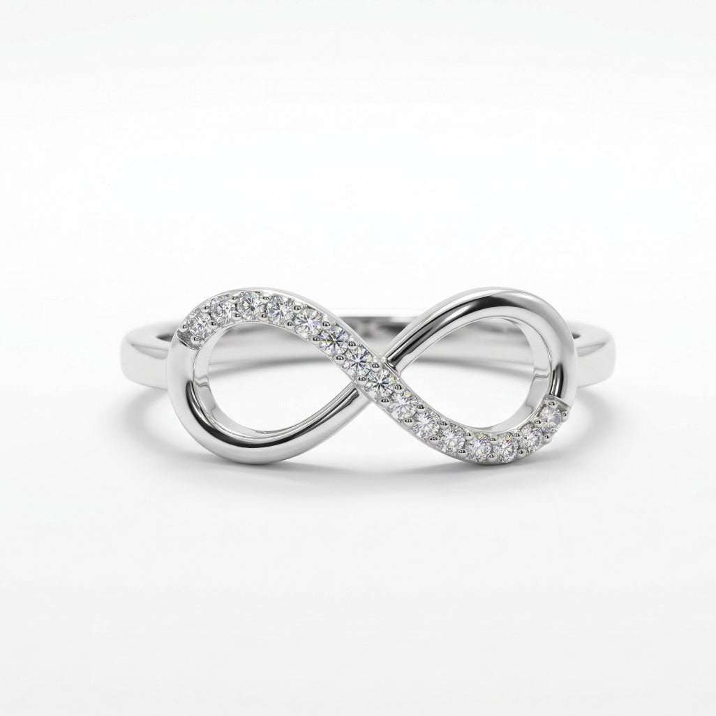 Infinity Band Ring 925 Silver