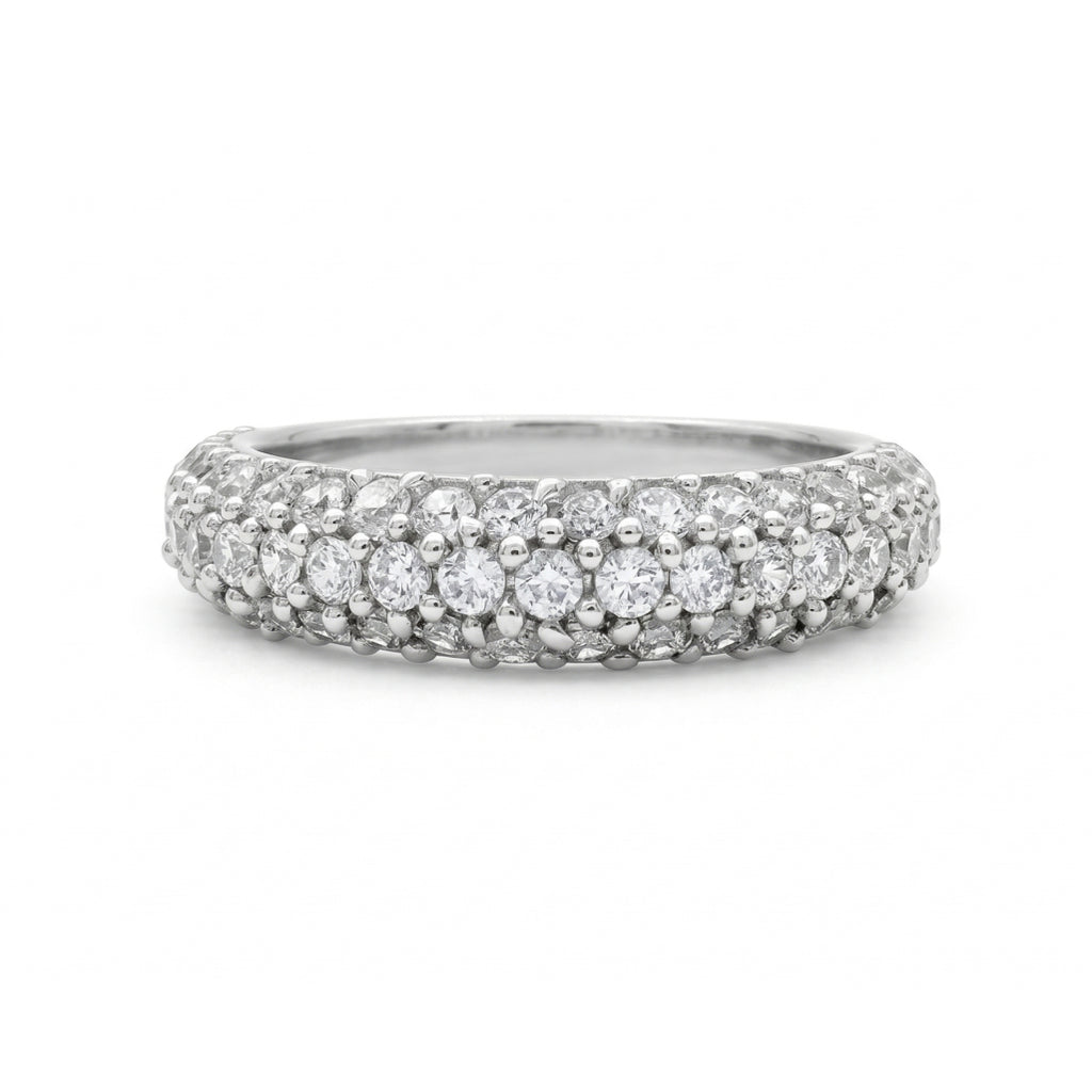 Triple-Row Dome Stone Band