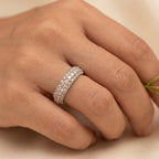 Triple-Row Dome Stone Band