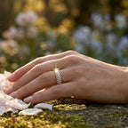 Triple-Row Dome Stone Band