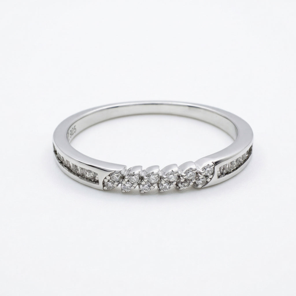 Floral Cluster Side-Stone Ring