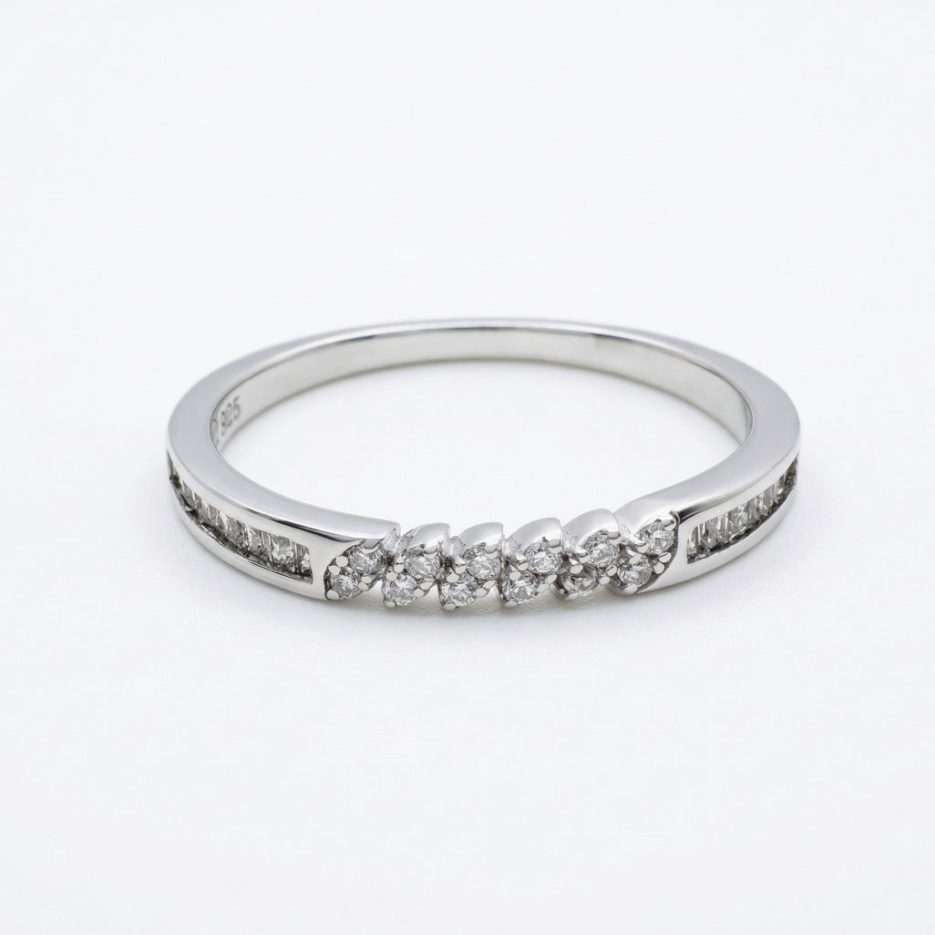 Floral Cluster Side-Stone Ring