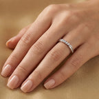 Floral Cluster Side-Stone Ring